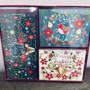 Christmas Cards Molly & Rex Woodland Botanical Deer 18-ct Set